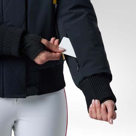 Lyžiarska bunda Rossignol W JCC Bomber Ski Jacket Black