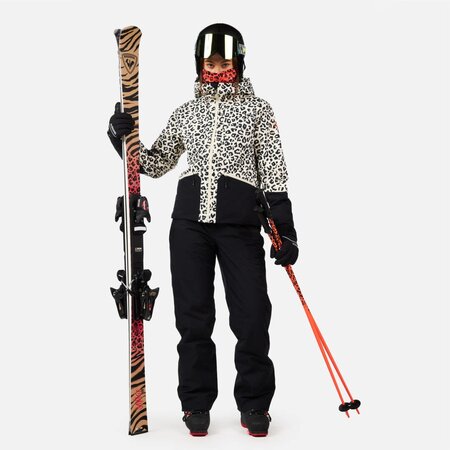 Lyžiarska bunda Rossignol W Rochrun Allover Nature Wild Leopard Print