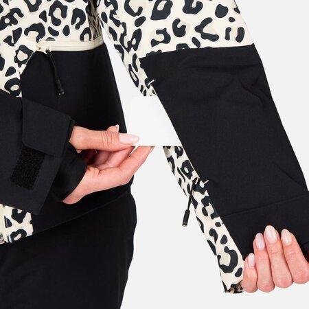 Lyžiarska bunda Rossignol W Rochrun Allover Nature Wild Leopard Print