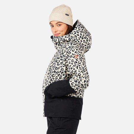 Lyžiarska bunda Rossignol W Rochrun Allover Nature Wild Leopard Print