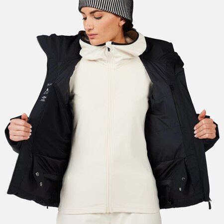 Lyžiarska bunda Rossignol W Wispile Ripstop Down Black