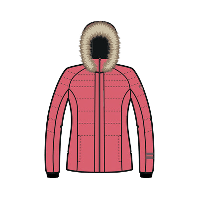 Detská bunda Rossignol Girls' Polydown Ski Jacket Pink Lift