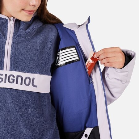 Lyžiarska bunda Rossignol Jr Strawpile Galactic Lilac