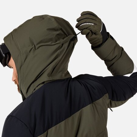 Lyžiarska bunda Rossignol Ciastel Down Mix Olive Shadow