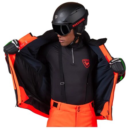 Lyžiarska bunda Rossignol Hero Blackside Insulated Jkt Neon Red