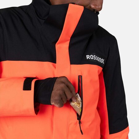 Lyžiarska bunda Rossignol Hero Velika Insulated Jkt Neon Red