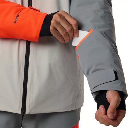 Lyžiarska bunda Rossignol M Hero 4WS Insulated Ski Jacket Light Grey