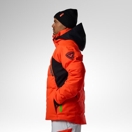 Lyžiarska bunda Rossignol M Hero 4WS Puffy Jacket Neon Red