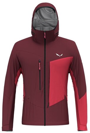 Bunda Salewa Sella 3l PTx Jacket Syrah Red