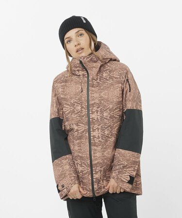 Lyžiarska bunda Salomon Bashley Puff Jkt Update W Ao/Deep Black