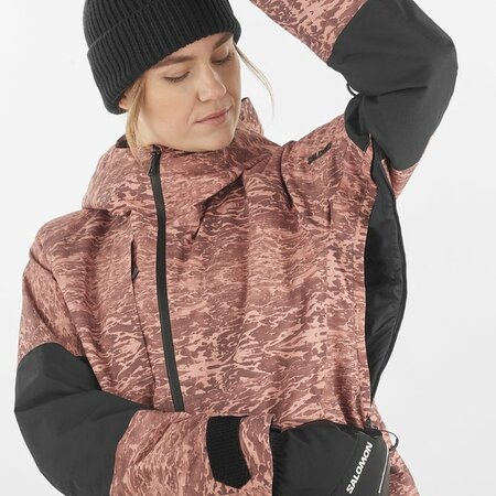 Lyžiarska bunda Salomon Bashley Puff Jkt Update W Ao/Deep Black