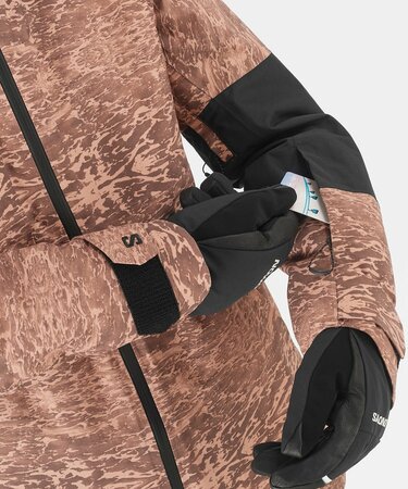 Lyžiarska bunda Salomon Bashley Puff Jkt Update W Ao/Deep Black