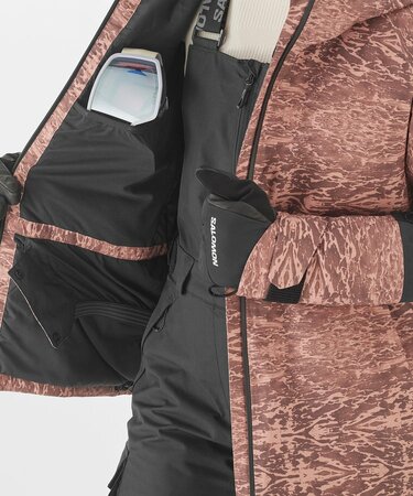 Lyžiarska bunda Salomon Bashley Puff Jkt Update W Ao/Deep Black