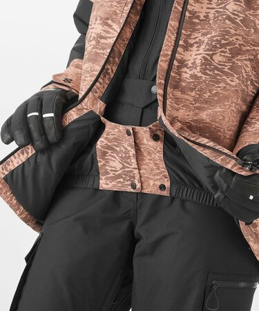 Lyžiarska bunda Salomon Bashley Puff Jkt Update W Ao/Deep Black