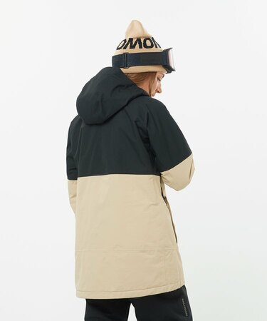 Lyžiarska bunda Salomon Bashley Puff Jkt Update W Deep Black/White