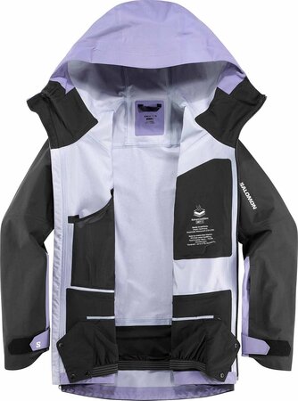 Lyžiarska bunda Salomon Absolute 3L Jacket Men Blue Granite/Deep Black