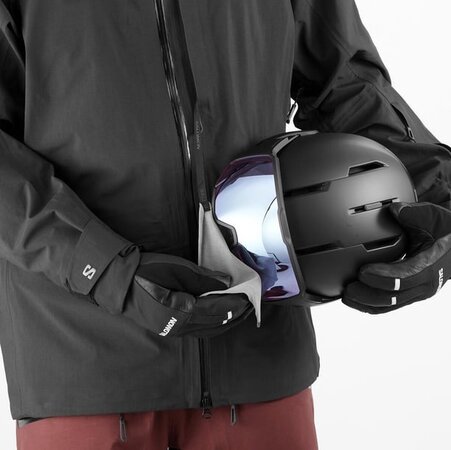 Lyžiarska bunda Salomon Absolute 3L Jacket Men Deep Black