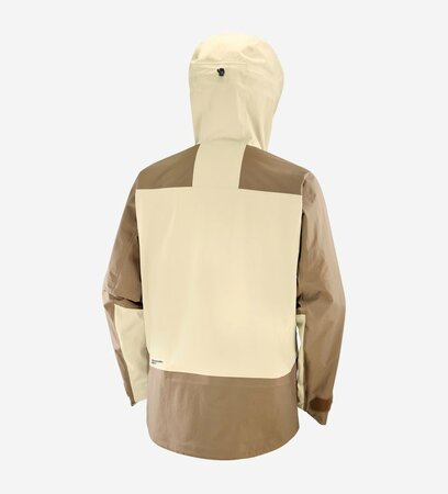 Lyžiarska bunda Salomon Absolute 3L Jacket Men White Pepper/Shitake Lyžiarska bunda Salomon Absolute 3L Jacket Men White Pepper/Shitake