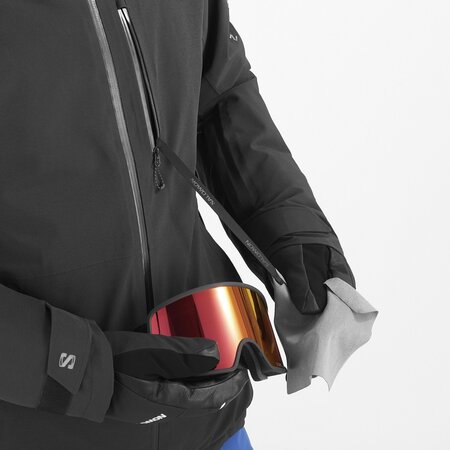 Lyžiarska bunda Salomon Highland Jacket Men Deep Black