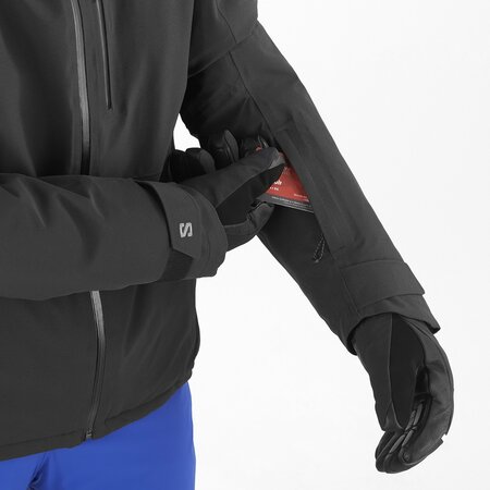 Lyžiarska bunda Salomon Highland Jacket Men Deep Black