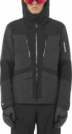 Lyžiarska bunda Salomon Spark Jacket M Deep Black