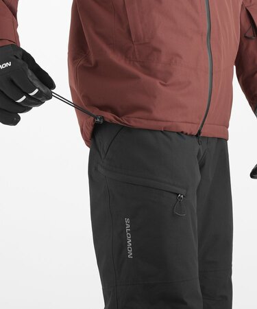 Lyžiarska bunda Salomon Transfer Puff Jacket Rum Raisin