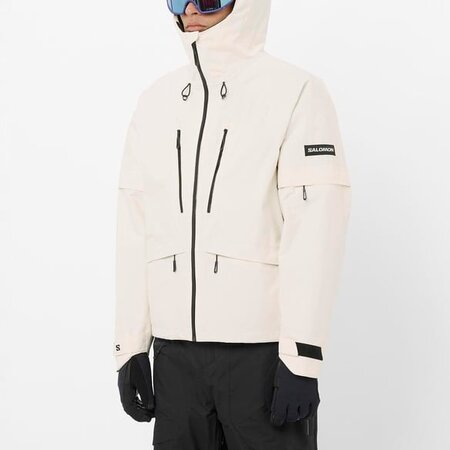 Lyžiarska bunda Salomon Venom Full Zip Jacket M Whisper White