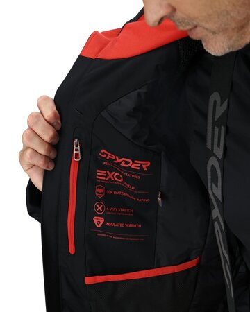 Lyžiarska bunda Spyder Leader Jacket Black/Escape