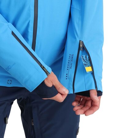 Lyžiarska bunda Spyder Pinnacle Jacket Aether Blue