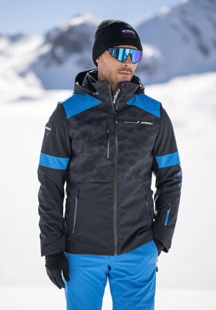 Lyžiarska bunda Stöckli Skijacket WRT Black/Azzurro