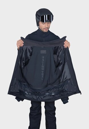 Lyžiarska bunda Stöckli Skijacket WRT Black/Azzurro