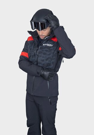 Lyžiarska bunda Stöckli Skijacket WRT Black/Red