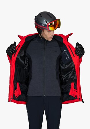 Bunda Stöckli Skijacket WRT Cross Red-Black