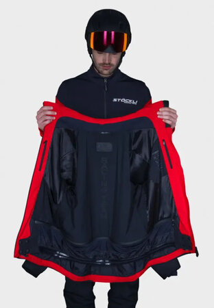 Lyžiarska bunda Stöckli WRT Black/Red Lyžiarska bunda Stöckli WRT Black/Red