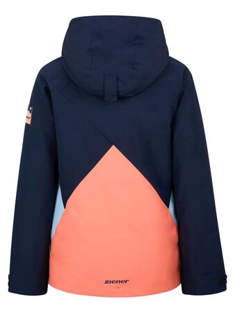 Lyžiarska bunda Ziener Armida-Z Junior Navy/Orange