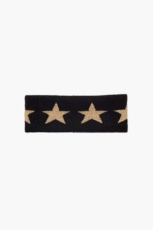 Čelenka Goldbergh Cosmic Headband Black/Gold