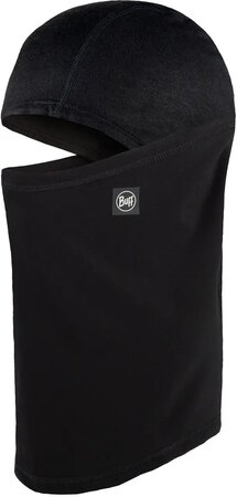 Kukla Buff Tech Fleece Hinged Balaclava Solid Black