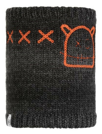 Nákrčník Buff Neckwarmer Knitted a Polar Fleece Jr Monster Jolly Black