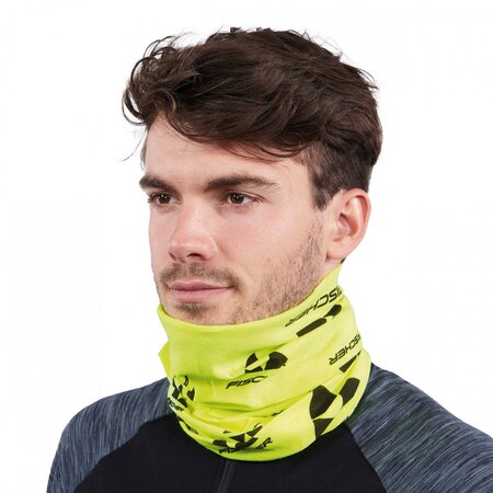 Nákrčník Fischer Bandana Ci Logo Neon-Yellow/Black