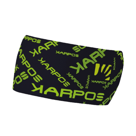 Čelenka Karpos Pelmo Headband Black Lime Green