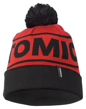 Zimná čiapka Atomic Alps Pom Beanie Dark Red/Black