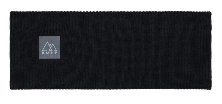 Čelenka Buff Crossknit Headband Solid Black Čelenka Buff Crossknit Headband Solid Black