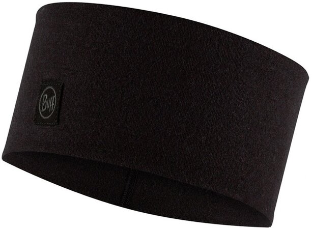 Čelenka Buff Merino Wide Headband Solid Black Čelenka Buff Merino Wide Headband Solid Black