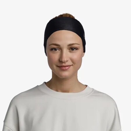 Čelenka Buff ThermoNet® Headband Solid Black Čelenka Buff ThermoNet® Headband Solid Black