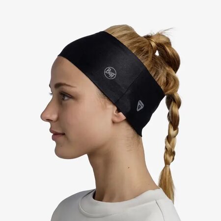 Čelenka Buff ThermoNet® Headband Solid Black Čelenka Buff ThermoNet® Headband Solid Black