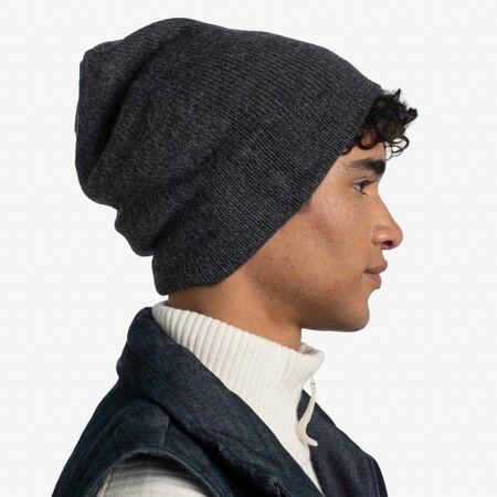 Čiapka Buff Knitted Beanie Jarn Graphite