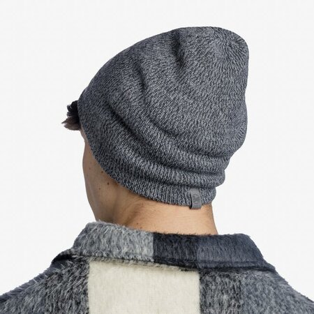 Čiapka Buff Knitted Beanie Jarn Grey Melange