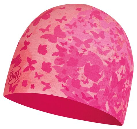 Čiapka Buff Microfiber a Polar Hat Child New Butterfly Pink