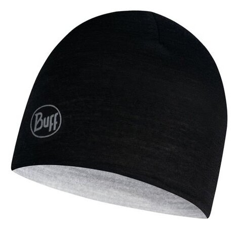 Čiapka Buff Wool Reversible Lightweight Hat Kids Beanie Black Grey