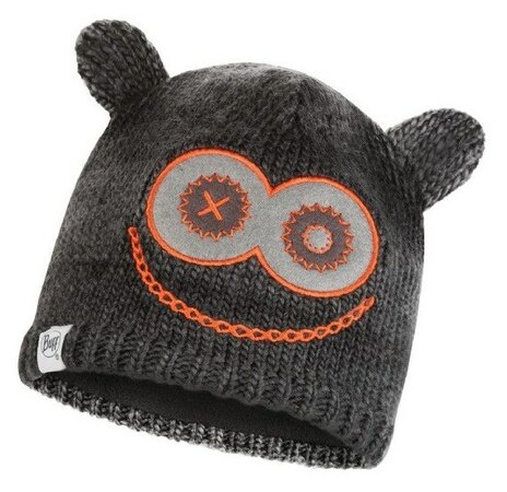 Zimná čiapka Buff Knitted a Polar Fleece Hatt Child Monster Jolly Black